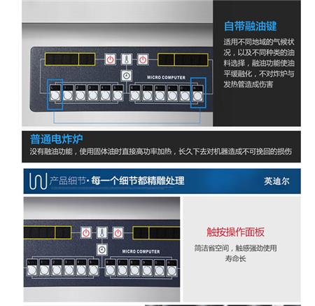 立式双缸电炸炉